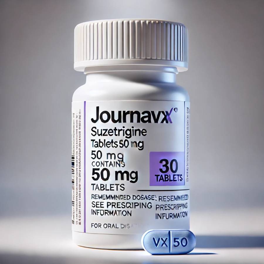 journavx cost, this is a photo journavx suzetrigine pain killer in a bottle with a pill by the side